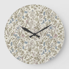 Untamed Petals Stor Klocka