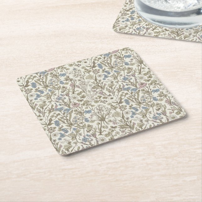 Untamed Petals Underlägg Papper Kvadrat (Vinklad)