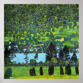 Unterach at Altersee by Gustav Klimt Poster