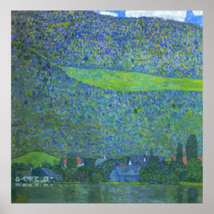 Unterach at the Attersee by Gustav Klimt Poster