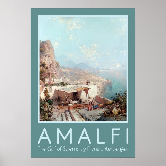 Unterberger's Amalfi art poster (Framsidan)