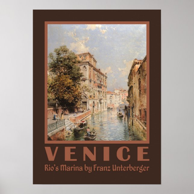 Unterberger's Venice art poster (Framsidan)