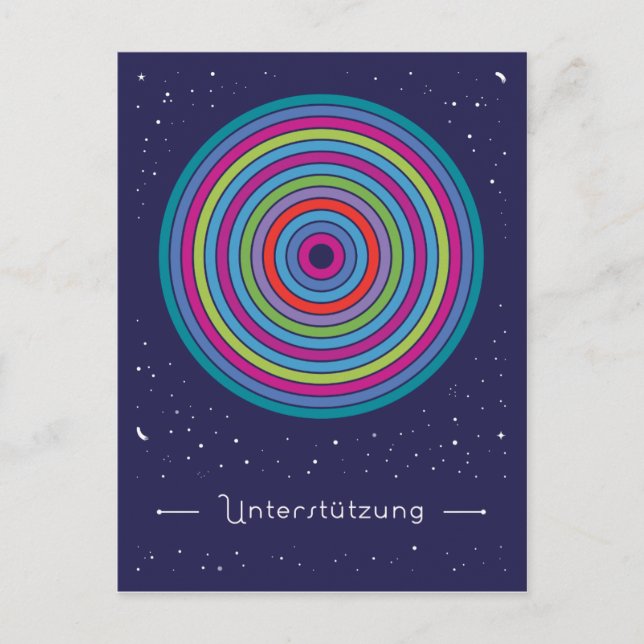 Unterstützung Vykort (Framsida)