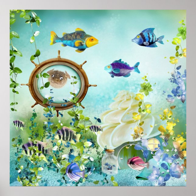 Unterwasserwelt III Poster (Framsidan)