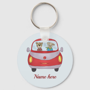 Unterwegs personalisiert nyckelring