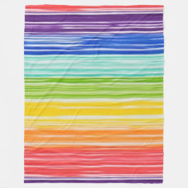 Untidy Rinbow rand Fleecefilt