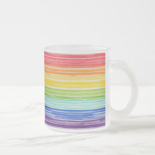 Untidy Rinbow rand Frostad Glasmugg