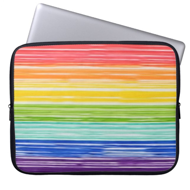 Untidy Rinbow rand Laptop Fodral (Framsidan)