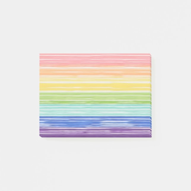 Untidy Rinbow rand Post-it Block (Framsida)