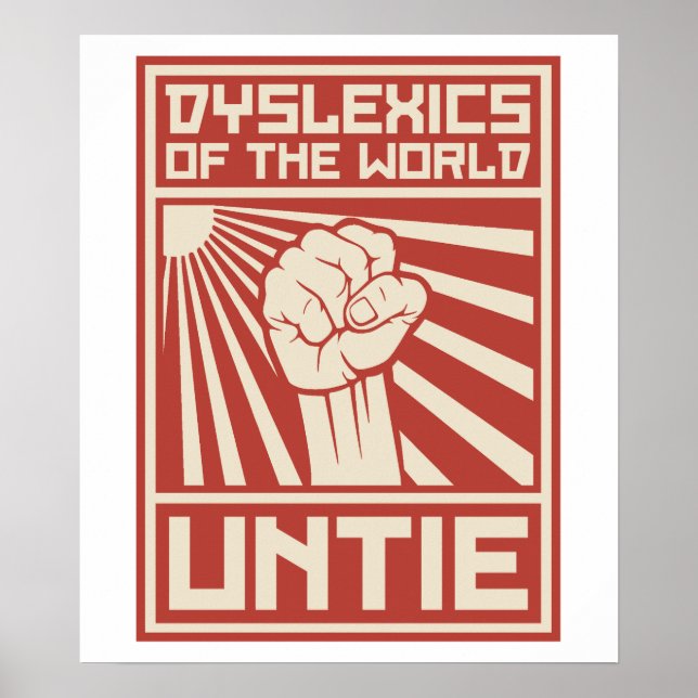 UNTIE:s Dyslexi Poster (Framsidan)