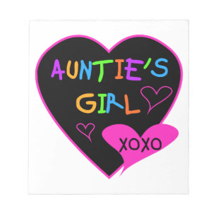 Unties Girl t shirts, mugg, hattar med mera Anteckningsblock