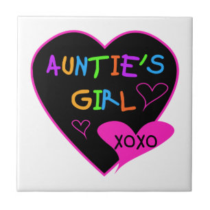 Unties Girl t shirts, mugg, hattar med mera Kakelplatta