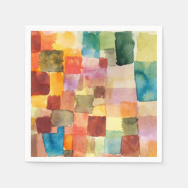 Untitled abstract watercolor squares - Paul Klee Pappersservett