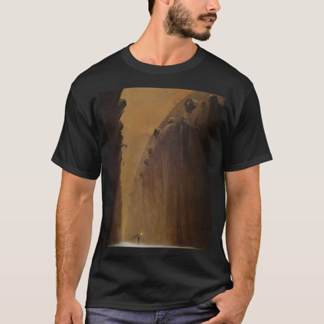 Untitled (Death Valey) by Zdzislaw Beksinski T Shirt (Framsida)