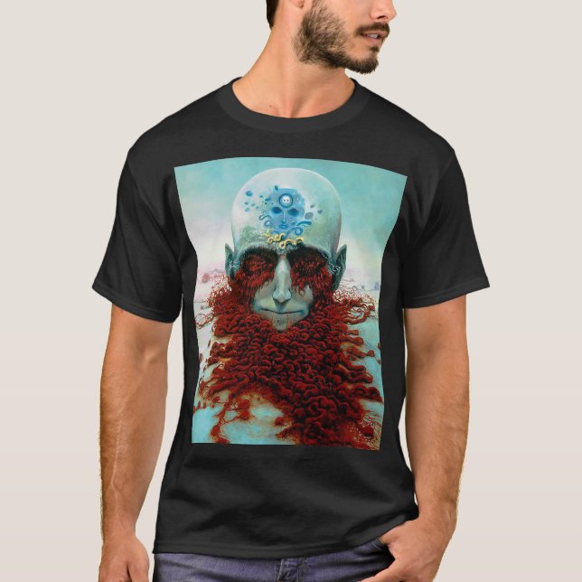 Untitled (Decomposition) by Zdzislaw Beksinski T Shirt (Framsida)