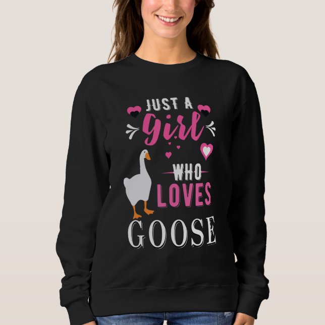 Untitled Goose Game Just a Girl Who Loves Goose Ga T Shirt (Framsida)
