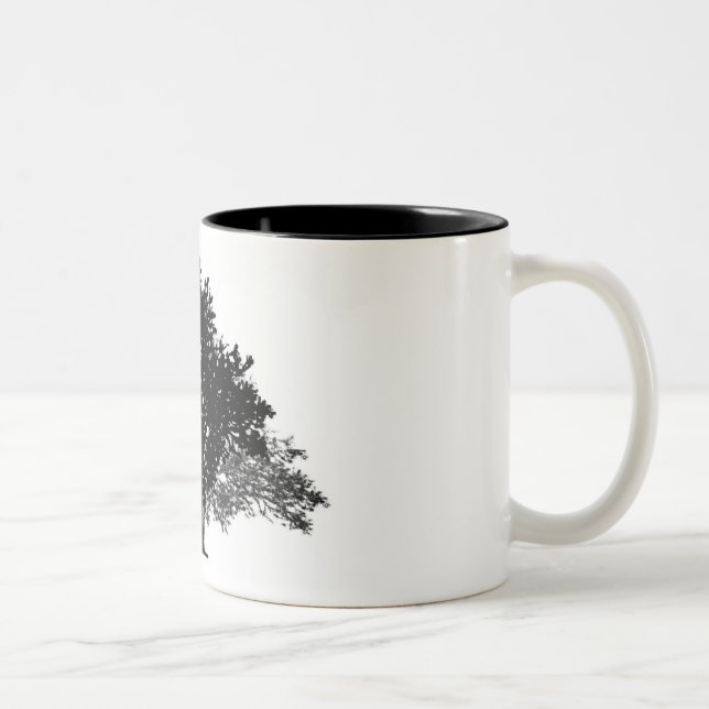 Untitled-Grayscale-11 Två-Tonad Mugg (Höger)