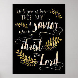 Unto dig född är denna dag en frälsarekonstaffisch poster