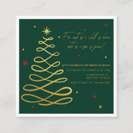 Unto Us A Child Is Born | Christmas Enclosure Card Tilläggskort