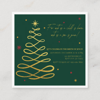 Unto Us A Child Is Born | Christmas Enclosure Card Tilläggskort