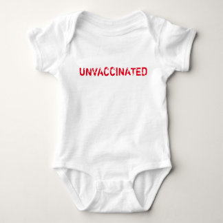 "UNVACCINATED" bebis T-shirt