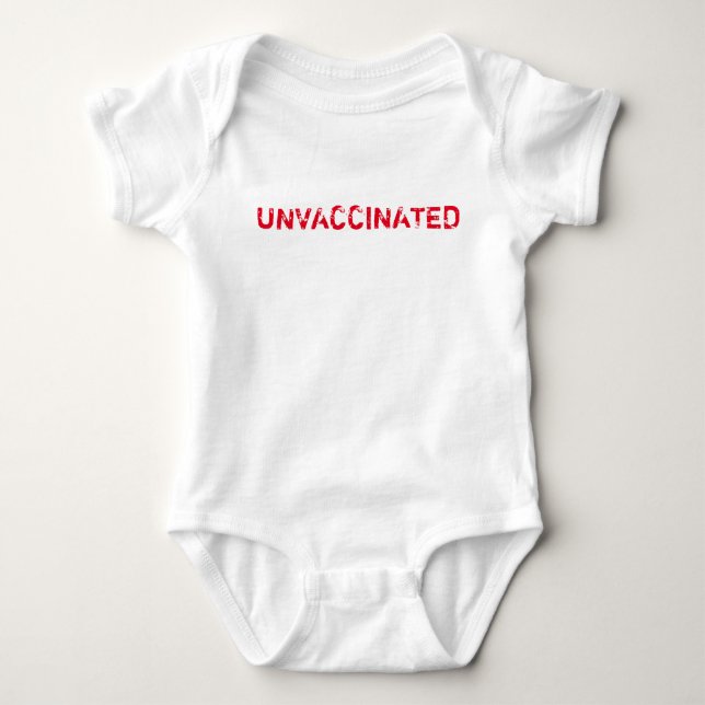 "UNVACCINATED" bebis Tröja (Framsida)