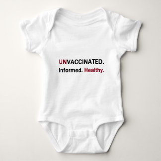 unvaccinated informerad sund front.png t-shirt