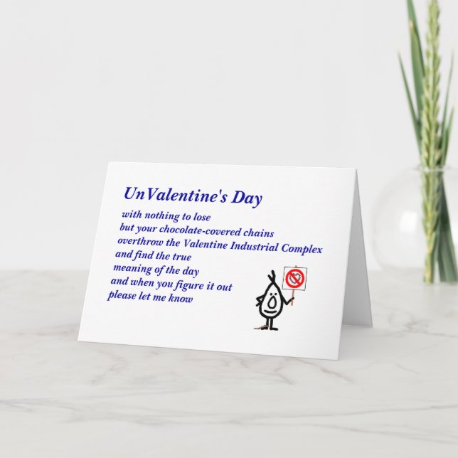 UnValentines dag Helgkort (Framsida)