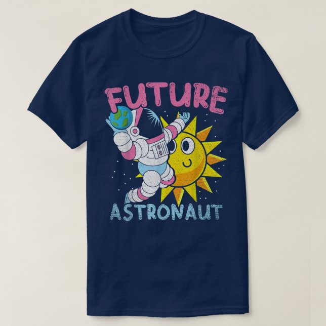 Unverse Rymden Planets Kids Science Future A T Shirt (Design framsida)