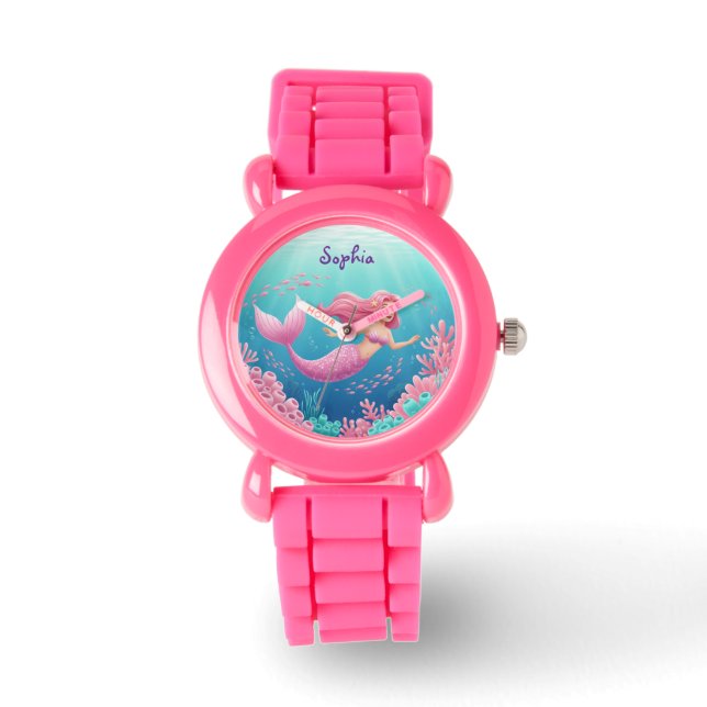 Unwater Sjöjungfru Kids Watch Armbandsur (Framsida)