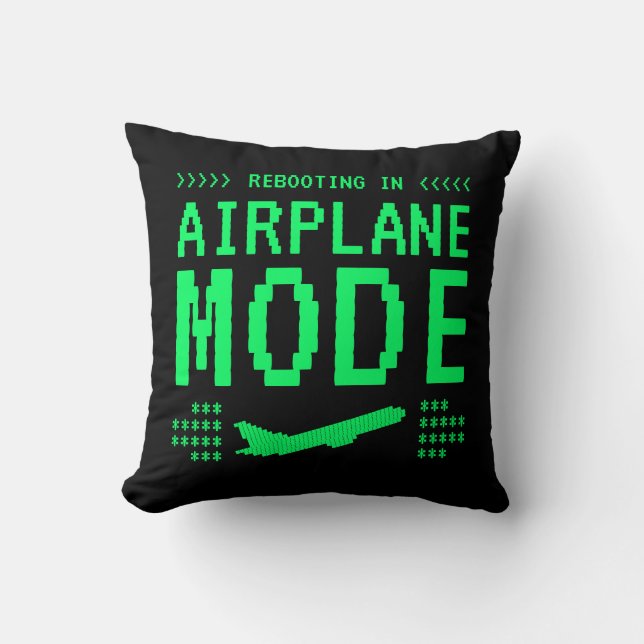 Unwind with Our Airplane Mode Decorative Pillow Kudde (Framsida)