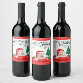 Unwrap Joy: Best Holiday Gift! Vinflaska Etikett