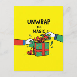 Unwrap the Magic Christmas Gift Vykort