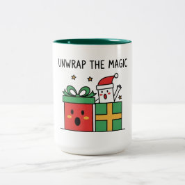 Unwrap the Magic Christmas Två-Tonad Mugg
