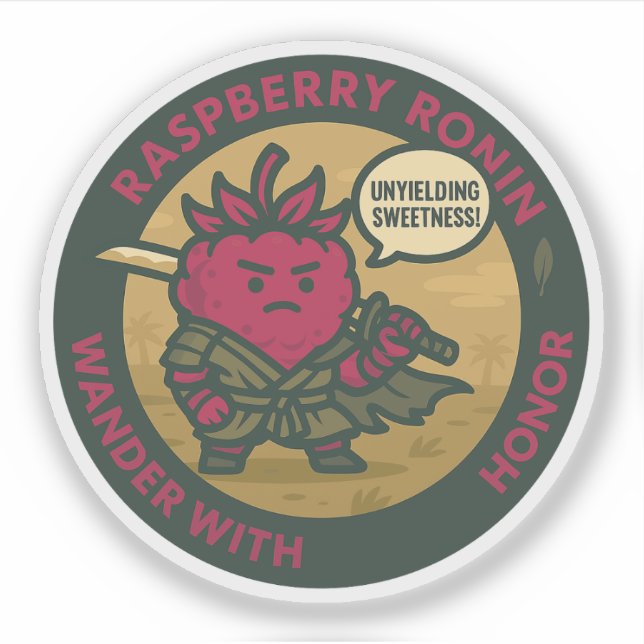 Unyielding Sweetness Warrior Raspberry  Klistermärken (Framsida)