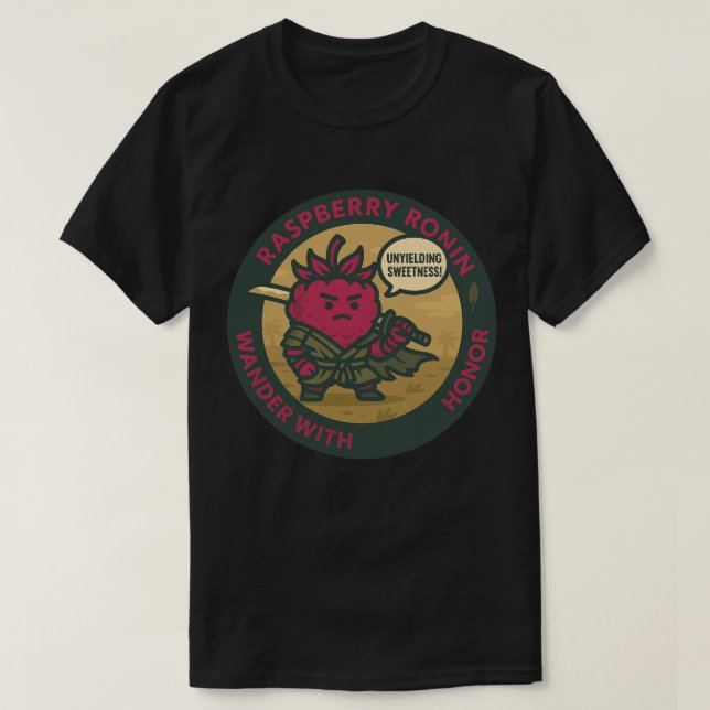 Unyielding Sweetness Warrior Raspberry  T Shirt (Design framsida)