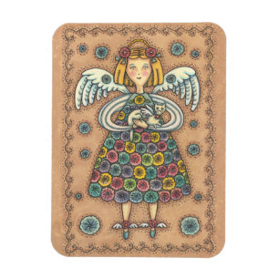 Unyo Quilt Angel MAGNET Primitive