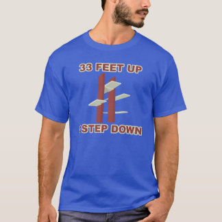 "Up 33 fot 1" plattformdykningT-tröja för Tee Shirt