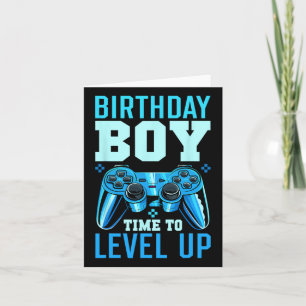 Up Birthday Boy Matching Gamer Party - Clic Fit1 Kort