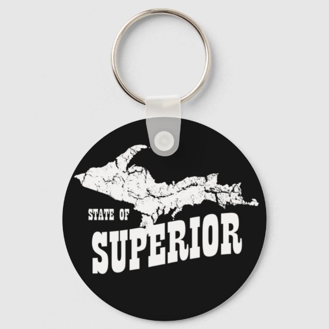 UP Michigan State Superior Yooper Keychain 2 Nyckelring (Framsida)