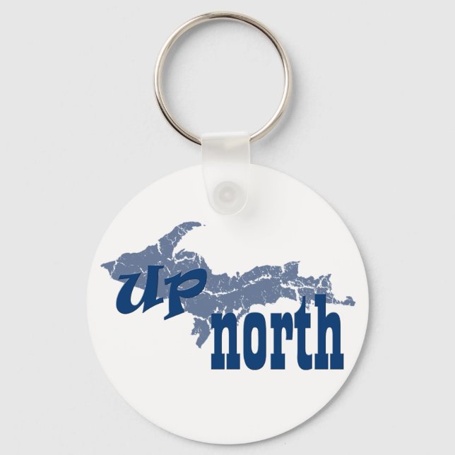 UP Michigan upp North Yooper Keychain Nyckelring (Framsida)