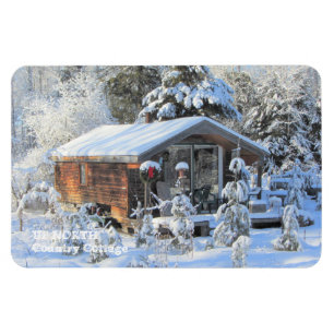 UP NORTH Land Cottage Magnet