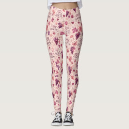Up North Wine Country Vindruvor & Vinrankor Leggings