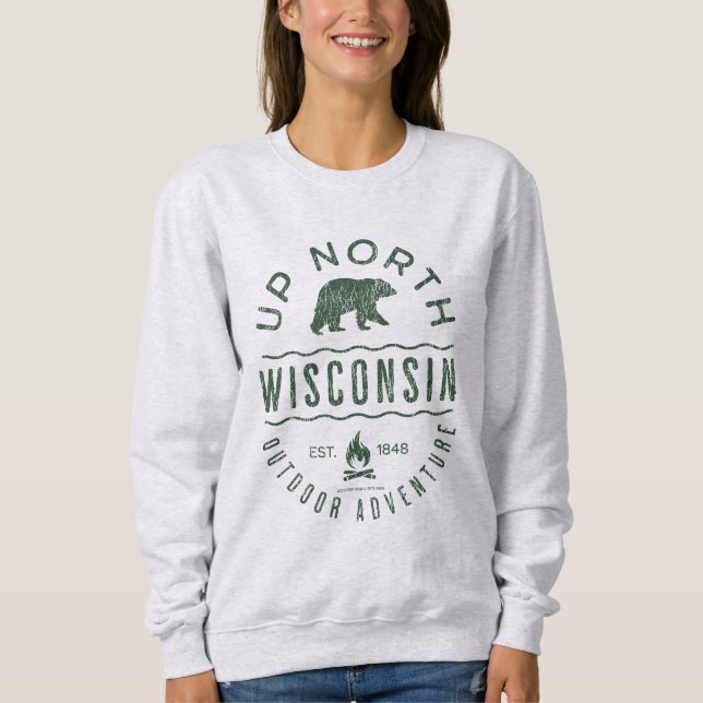 Up North Wisconsin T Shirt (Framsida)