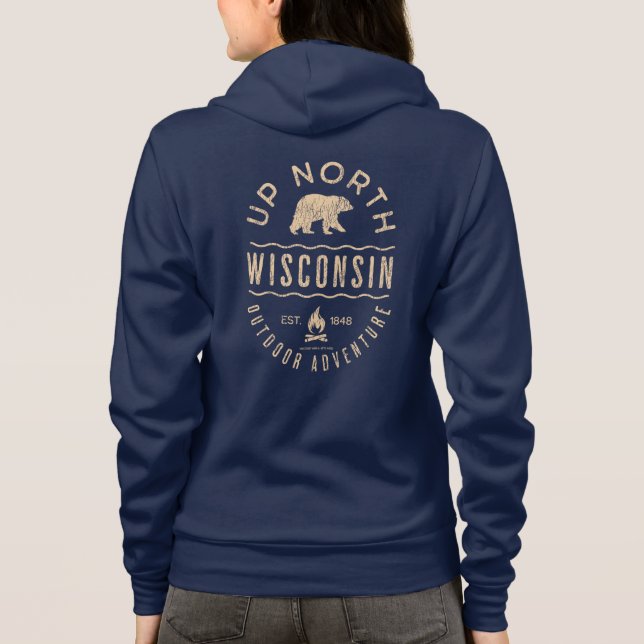 Up North Wisconsin T Shirt (Baksida)