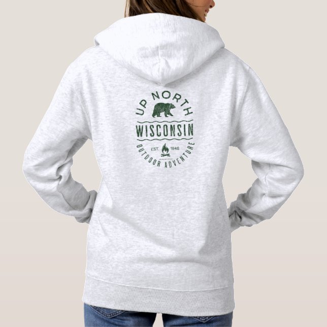 Up North Wisconsin T Shirt (Baksida)