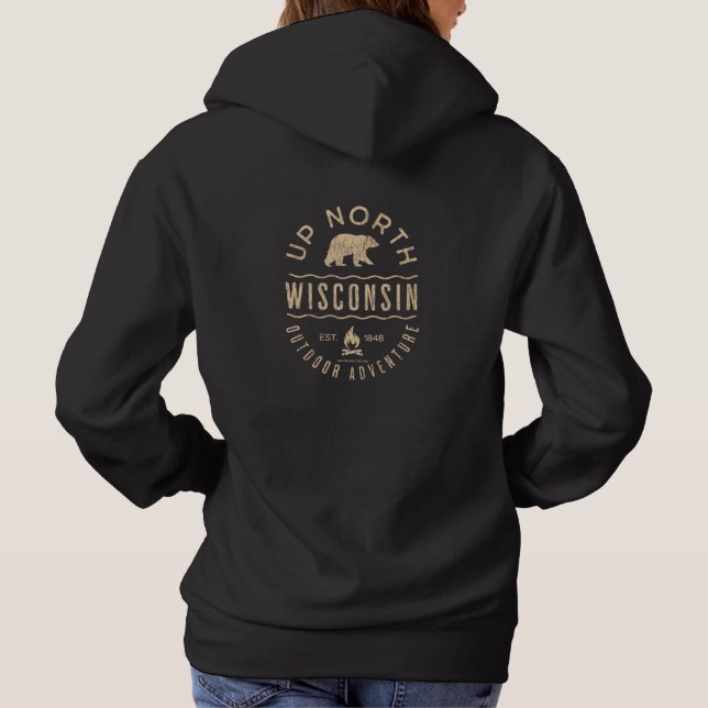 Up North Wisconsin T Shirt (Baksida)