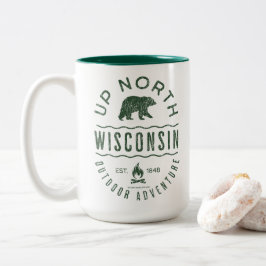 Up North Wisconsin Två-Tonad Mugg