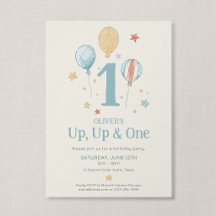Up Up One Vintage Ballong Drömmande Första Födelse