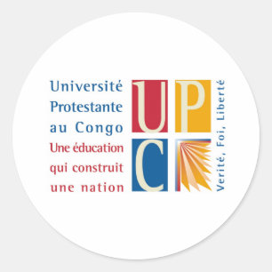 UPC-Logotyp-etikett Runt Klistermärke